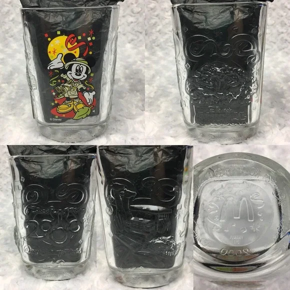 Y2k Disney World Mickey Mouse 2000 Celebration Collectible Park McDonalds Glass - Picture 4 of 11